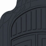 Πατάκια Αυτοκινήτου Universal Από Λάστιχο Premium Μαύρα 2 Τεμάχια - Image 2