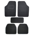 Πατάκια Αυτοκινήτου Universal Μοκέτα Luxury Μαύρο 5 Τεμάχια