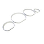 Δαχτυλίδια Καντράν Για Bmw 3 E46 98-04 Ασημί Ματ - Image 2