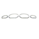 Δαχτυλίδια Καντράν Για Bmw 3 E46 98-04 Ασημί Ματ - Image 3