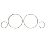 Δαχτυλίδια Καντράν Για Opel Astra G 98-04 Zafira A 98-05 Χρώμιο