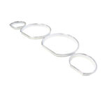 Δαχτυλίδια Καντράν Για Bmw 3 E46 98-05 Χρώμιο - Image 3