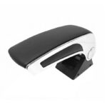 Κεντρική Κονσόλα  Τεμπέλης  Υποβραχιόνιο Αυτοκινήτου Μαύρο Με Ίνοξ Universal 22207