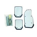 Πεντάλ Αλουμινίου Universal Type-R Μαύρο  Χρώμιο Manual Χειροκίνητο Σετ 3 Τεμάχια - Image 2