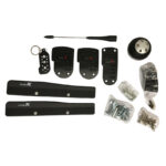 Πεντάλ Αλουμινίου Με Πόμολο Λεβιέ  Μπρελόκ & Κεραία Universal Type-R  Μαύρο Χρώμα Σετ 8 Τεμάχια - Image 2