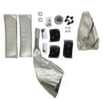 Πεντάλ Αλουμινίου Με Πόμολο Λεβιέ & Φυσούνα Ταχυτήτων  Χειροφρένου Universal Ασημί Σετ 6 Τεμάχια - Image 3