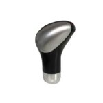 Πόμολο Λεβιέ Ταχυτήτων Universal Με Φυσούνα Δερμάτινη ΜαύροΓκρι 2 Τεμάχια 22461 - Image 2