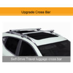 Μπάρες Οροφής Αλουμινίου Rackit Universal 120cm Railing System Σετ Με Πόδια Και Κλειδαριά Ασημί 2 Τεμάχια - Image 3