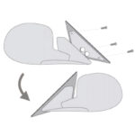 Βάσεις Sport Καθρεπτών Για Bmw 3 E36 90-99 2Doors Coupe  Cabrio Ζευγάρι 2 Τεμάχια - Image 3