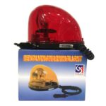 Φάρος Ασφαλείας Αυτοκινήτου Περιστρεφόμενος Μαγνητικός Οβαλ 12V 12.5x13.5cm Κόκκινος - Image 2