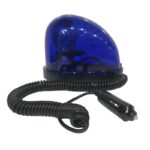 Φάρος Ασφαλείας Αυτοκινήτου Περιστρεφόμενος Μαγνητικός Οβαλ 12V 12.5x13.5cm Μπλε - Image 3