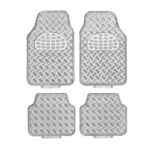 Πατάκια Αυτοκινήτου Aluminium Ασημί  4 Τεμάχια