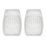 Πατάκια Αυτοκινήτου Universal Σκαφάκια Clear Διάφανο 2 Τεμάχια