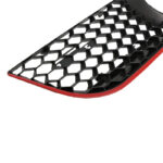 Μάσκα Για Vw Polo 9N3 05-09 GTI Look Κυψελωτή Με Κόκκινο Σιρίτι 1 Τεμάχιο - Image 4