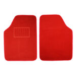 Πατάκια Αυτοκινήτου Universal Μοκέτα Luxury Κόκκινο 2 Τεμάχια