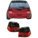Πισινά Φανάρια Set Για Vw Golf IV (4) 97-03 ΚόκκινοΦιμέ Depo