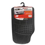 Πατάκια Αυτοκινήτου Universal Από Λάστιχο Sport Fidelity Μαύρα 2 Τεμάχια