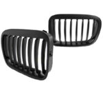 Καρδιές Μάσκας Για Bmw 3 E46 99-01 SedanTouringCompact Μαύρο Ματ Με 8 Γραμμές 2 Τεμάχια - Image 2