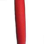 Κάλυμμα Τιμονιού Αυτοκινήτου Δερματίνη ΜαύροΚόκκινο Medium 37-39cm - Image 2