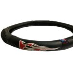 Κάλυμμα Τιμονιού Αυτοκινήτου Δερματίνη Flame Κόκκινο Medium 38cm - Image 2