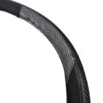 Κάλυμμα Τιμονιού Αυτοκινήτου Δερματίνη X-Treme Sport Μαύρο-Carbon Medium 38cm - Image 2