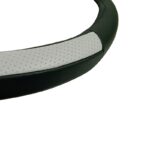 Κάλυμμα Τιμονιού Αυτοκινήτου Δερμάτινο Με PVC Μαύρο-Γκρι Medium 38cm - Image 2