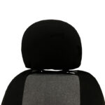 Πλατοκαθίσματα Μπροστινά Πετσέτα Super Fresh Μαύρο-Γκρι 2 Τεμάχια - Image 2