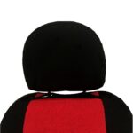 Πλατοκαθίσματα Μπροστινά Πετσέτα Super Fresh Μαύρο-Κόκκινο 2 Τεμάχια - Image 2