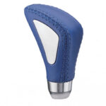 Πόμολο Λεβιέ Ταχυτήτων Universal Μπλε Με Ραφές Και Νίκελ Στο Πλάι Για Κανονική Όπισθεν 37003