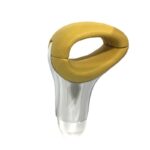 Πόμολο Λεβιέ Ταχυτήτων Universal ΚίτρινοΝίκελ Με Τρύπα Για Κανονική Όπισθεν 37021