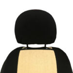 Πλατοκαθίσματα Μπροστινά Πετσέτα Super Fresh Μαύρο-Μπεζ 2 Τεμάχια - Image 2