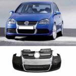 Μπροστινός Προφυλακτήρας Για VW Golf V (5) 03-08  Jetta 05-10 R32 Look Με Μάσκα Χρωμίου