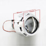 Προτζέκτορες Φαναριών Bi-Xenon Για Retrofit 2.5 H1 Με Καπάκια Χρώμιο 2 Τεμάχια - Image 3