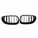 Καρδιές Μάσκας Για Bmw 5 E60 03-11 M4 Look Με Διπλή Γρίλια Μαύρο Γυαλιστερό 2 Τεμάχια