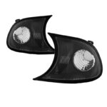 Μπροστινά Φλας Για Bmw 3 E46 CoupeCabrio 01-03 Βιδωτά Μαύρα 2 Τεμάχια Sonar