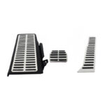 Πεντάλ Αλουμινίου Κουμπωτά Και Footrest Για VW Passat B6 05-10  Passat B7 10-14  Passat CC Αυτόματα Σετ 3 Τεμάχια KPVW02