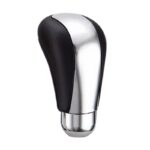 Πόμολο Λεβιέ Ταχυτήτων Universal ΜαύροΧρώμιο Δερμάτινο Οβάλ Για Κανονική Όπισθεν 37114