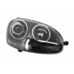 Μπροστινά Φανάρια Set Για Vw Golf V (5) 03-08 Projectors GTI  R32 Look Μαύρα H7H7 Με Μοτέρ & E-Mark Carner - Image 3
