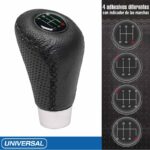 Πόμολο Λεβιέ Ταχυτήτων Universal Δερματίνη Μαύρο Με Μαύρη Ραφή Για Κανονική Όπισθεν 2505GRΒ - Image 2