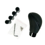 Πόμολο Λεβιέ Ταχυτήτων Universal Δερμάτινο Με Λάστιχο Μαύρο Οβαλ Για Κανονική Όπισθεν 37113 - Image 4