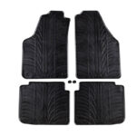 Πατάκια Αυτοκινήτου Gledring 0373 Lancia Musa 2007-  Fiat Idea 2006- Μαύρο 4 Τεμάχια