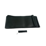 Κάλυμμα Τιμονιού Αυτοκινήτου Δερμάτινο Ραφτό Μαύρο Medium 38cm