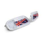 Πλαϊνά Φλας Φτερού Για Mini Cooper F56 13+ Union Jack Flag Blue Led White 2 Τεμάχια - Image 3