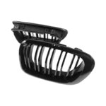 Καρδιές Μάσκας Για Bmw 3 E46 99-03 CoupeCabrio M4 Look Με Διπλή Γρίλια Μαύρο Γυαλιστερό 2 Τεμάχια - Image 2