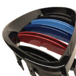Καρδιές Μάσκας Για Bmw 5 E60 03-11 M4 Look Με Διπλή Γρίλια Tri-color  Μαύρο Γυαλιστερό 2 Τεμάχια - Image 3
