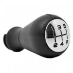 Πόμολο Λεβιέ Ταχυτήτων ΜαύροΧρώμιο Για Peugeot 106 206 306 406 Με 5 Ταχύτητες BRN1124