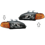 Μπροστινά Φλας Για Honda Civic 92-95 23D Πορτοκαλί 2 Τεμάχια Depo - Image 2