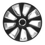 Τάσια Τροχών Αυτοκινήτου 15 Stratos 118319 Μαύρο & Ασημί CBX 4 Τεμάχια