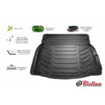 Πατάκι Πορτ-Παγκάζ 3D Σκαφάκι Από Λάστιχο TPE Για Mercedes-Benz C-Class W205 2015- Μαύρο Rizline - Image 2