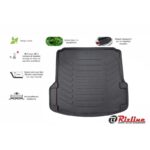 Πατάκι Πορτ-Παγκάζ 3D Σκαφάκι Από Λάστιχο TPE Για Skoda Octavia Α5 2005-2012 Τετράθυρο & Καραβάν Μαύρο Rizline - Image 2